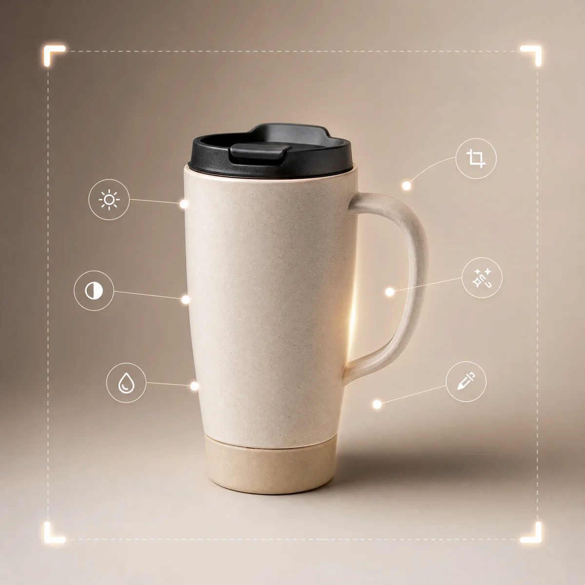NanoPic AI image editing example generated with Kie GPT Image 2, showing a product photo transformed into a polished studio creative