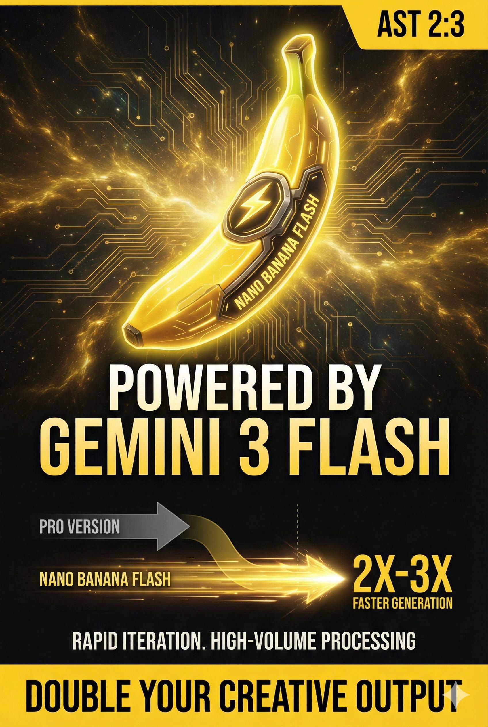 Ventaja de velocidad Nano Banana 2: 2x-3x más rápido que Pro con tecnología Gemini 3 Flash