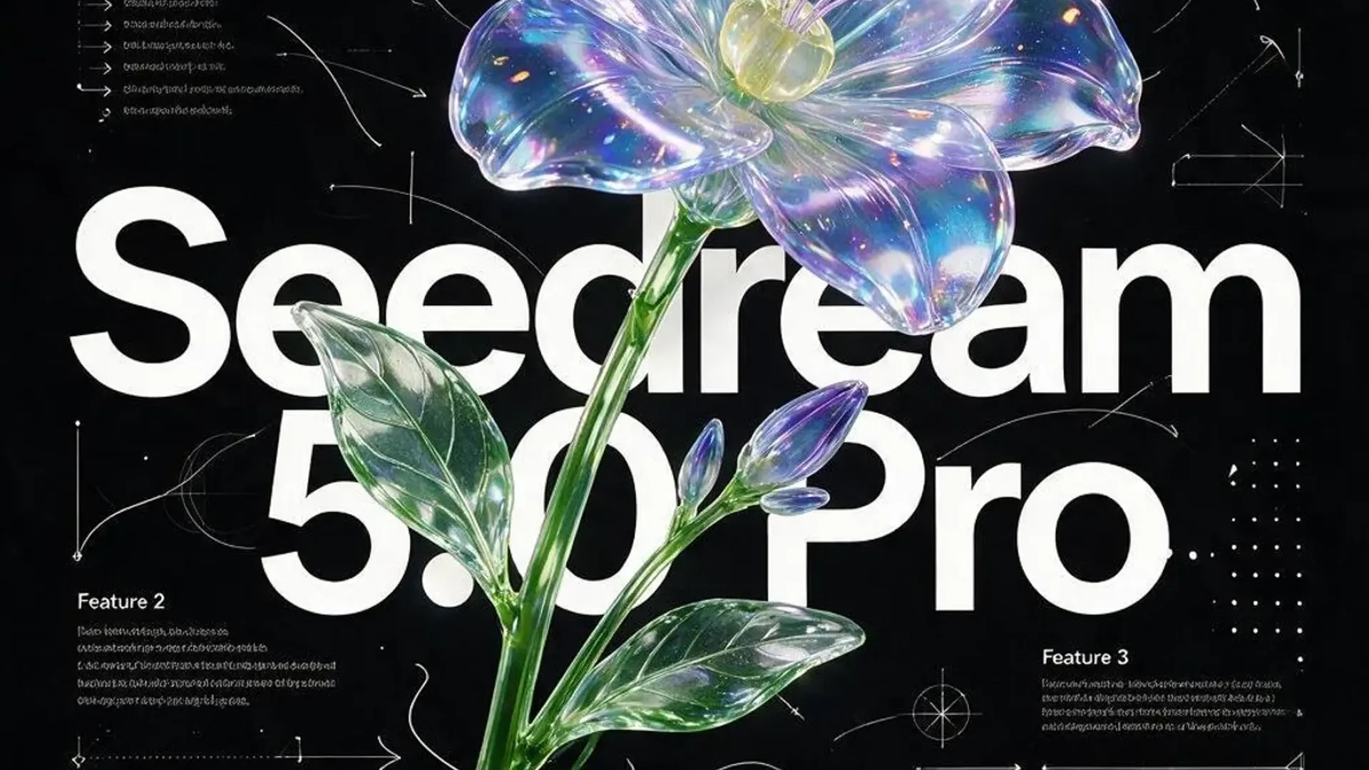 Seedream 5.0 Pro editorial typography hero image
